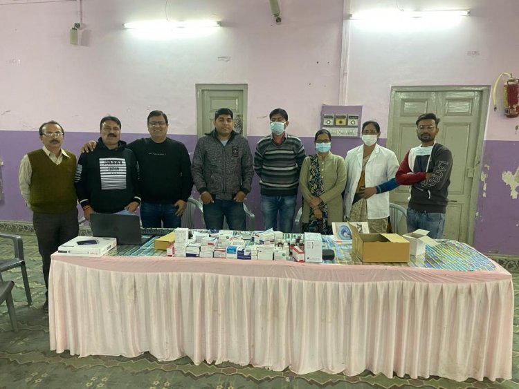 सिन्धी धर्मशाला में सम्पन्न हुआ निशुल्क चिकित्सा एवं जांच शिविर