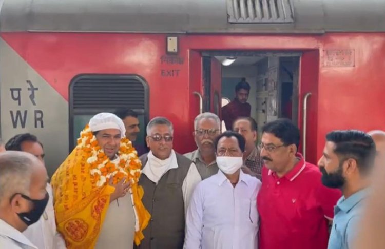 सन्त  शिरोमणी  साँई  मोहन  लाल  जी का  सिन्धी  समाज ने  किया  भव्य स्वागत