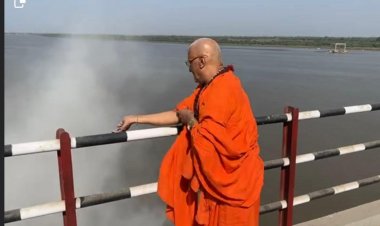 बैसाखी पर्व पर की माँ नर्मदा में यज्ञ भस्मि परवान