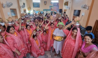 चालिया महोत्सव के तहत निकाली कलश यात्रा