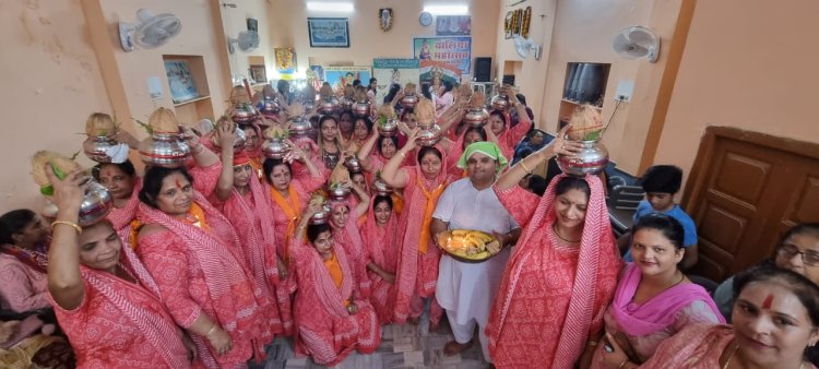 चालिया महोत्सव के तहत निकाली कलश यात्रा