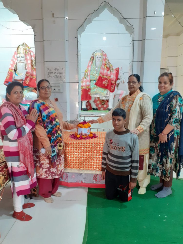 नागणेचीजी नगर में अक्षत कलश पूजन एवं निमंत्रण की तैयारियां जोरों पर